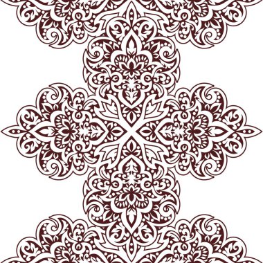 Kusursuz tek renkli süsleme deseni