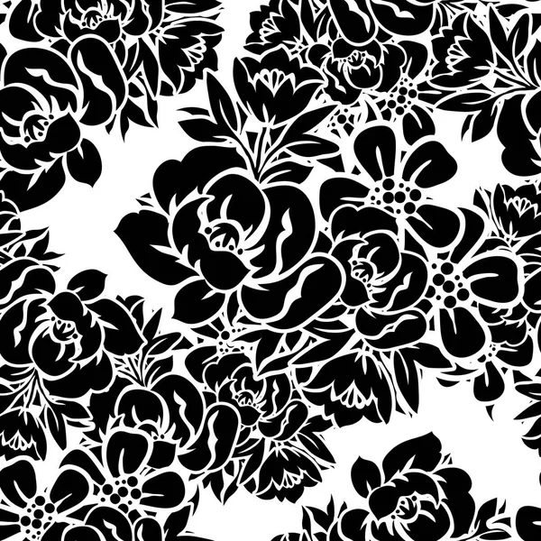 Modèle de fleur sans couture — Image vectorielle