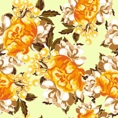 Sorunsuz suluboya çiçek deseni