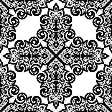 Kusursuz tek renkli süsleme deseni