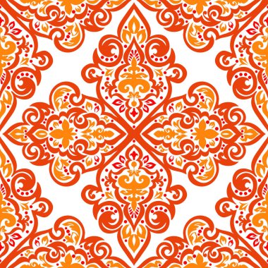 Kusursuz tek renkli süsleme deseni