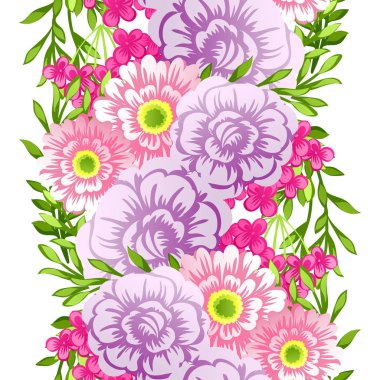 Sorunsuz suluboya çiçek deseni