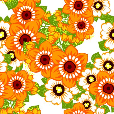 Sorunsuz suluboya çiçek deseni