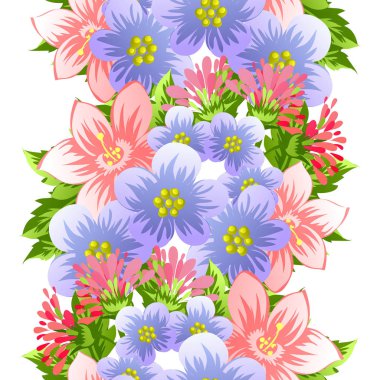 Sorunsuz suluboya çiçek deseni