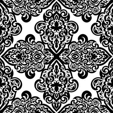 Kusursuz tek renkli süsleme deseni