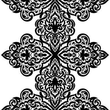 Kusursuz tek renkli süsleme deseni