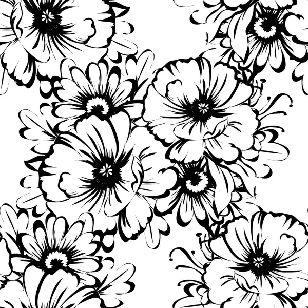 Seamless flower pattern — Stock Vector