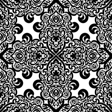 Kusursuz tek renkli süsleme deseni