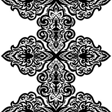 Kusursuz tek renkli süsleme deseni