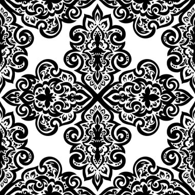 Kusursuz tek renkli süsleme deseni