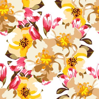 Kusursuz çiçek deseni