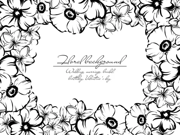 Çiçekli davetiye kartı