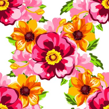 Kusursuz çiçek deseni