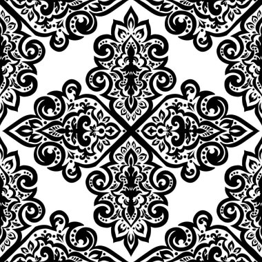 Kusursuz tek renkli süsleme deseni