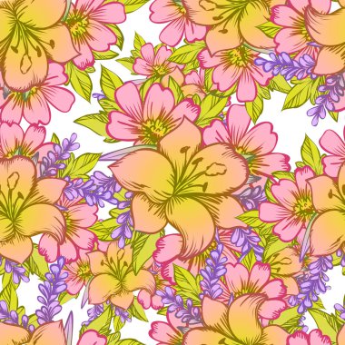 Kusursuz çiçek deseni