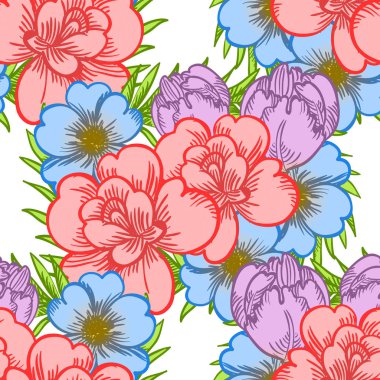 Kusursuz çiçek deseni