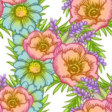 Kusursuz çiçek deseni