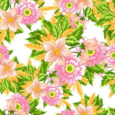 Kusursuz çiçek deseni