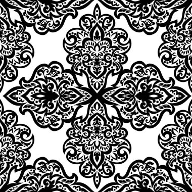 Kusursuz tek renkli süsleme deseni