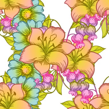 Kusursuz çiçek deseni