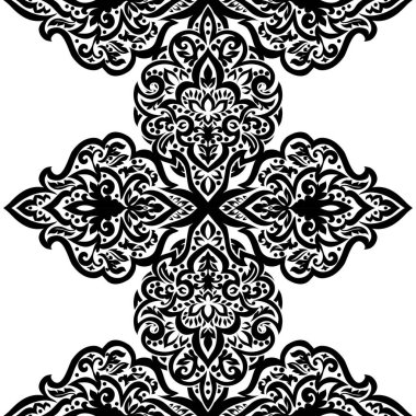 Kusursuz tek renkli süsleme deseni