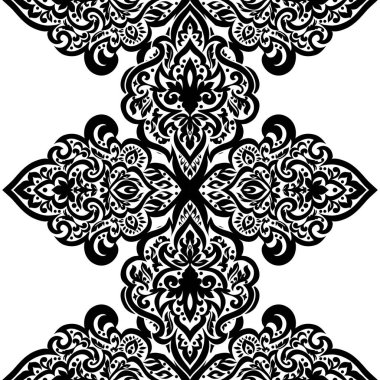 Kusursuz tek renkli süsleme deseni