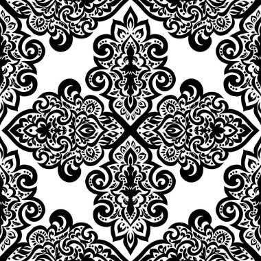 Kusursuz tek renkli süsleme deseni