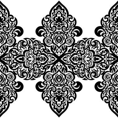 Kusursuz tek renkli süsleme deseni