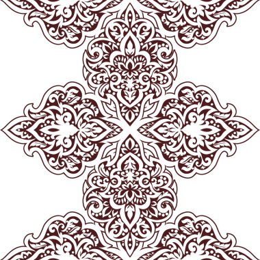 Kusursuz tek renkli süsleme deseni