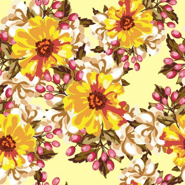 Kusursuz çiçek deseni