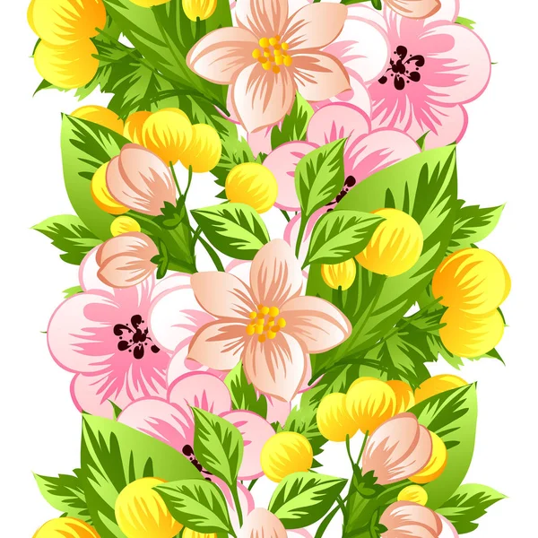 Seamless flower pattern — Stock Vector