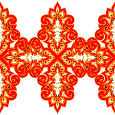 Kusursuz tek renkli süsleme deseni