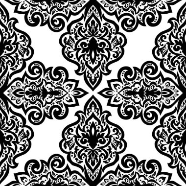 Kusursuz tek renkli süsleme deseni