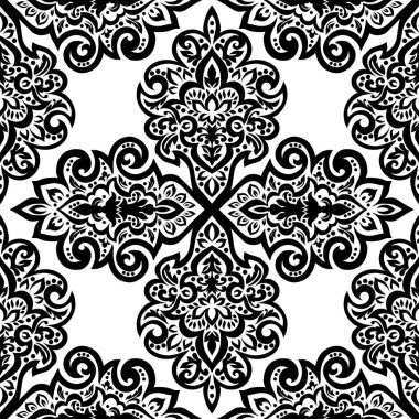 Kusursuz tek renkli süsleme deseni