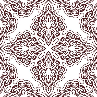 Kusursuz tek renkli süsleme deseni