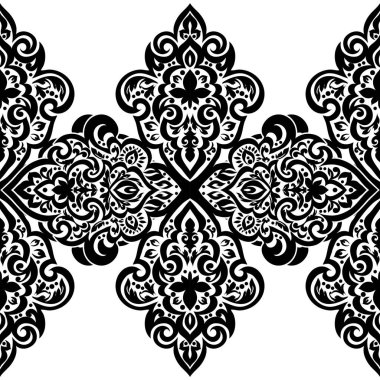 Kusursuz tek renkli süsleme deseni