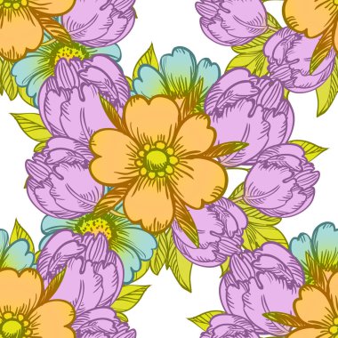 Kusursuz çiçek deseni