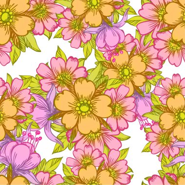 Kusursuz çiçek deseni