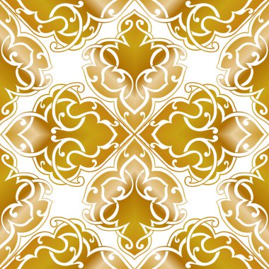 Kusursuz tek renkli süsleme deseni