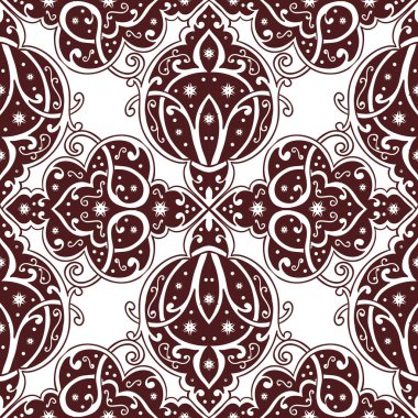 Kusursuz tek renkli süsleme deseni