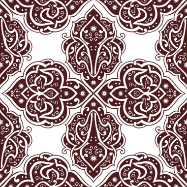 Kusursuz tek renkli süsleme deseni