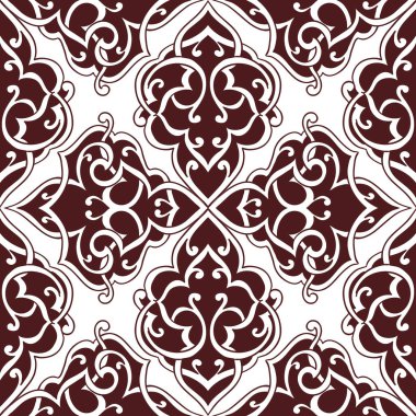 Kusursuz tek renkli süsleme deseni