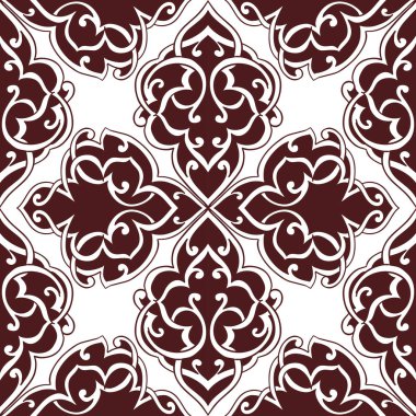 Kusursuz tek renkli süsleme deseni