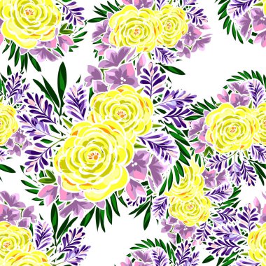 Kusursuz çiçek deseni