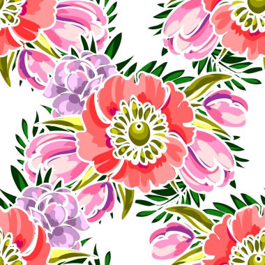 Kusursuz çiçek deseni