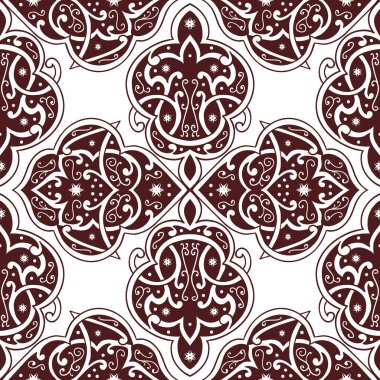 Kusursuz tek renkli süsleme deseni