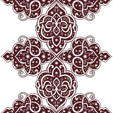 Kusursuz tek renkli süsleme deseni