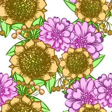 Kusursuz çiçek deseni