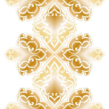 Kusursuz tek renkli süsleme deseni