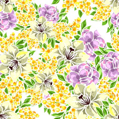 Kusursuz çiçek deseni